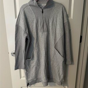 Women’s 1x sweatshirt dress with quarter zip from chicsoul NEVER WORN